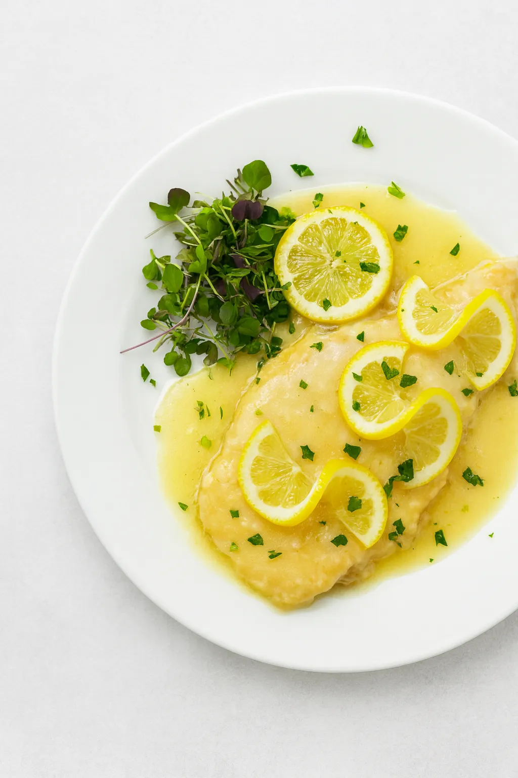 Chicken Francese with lemon